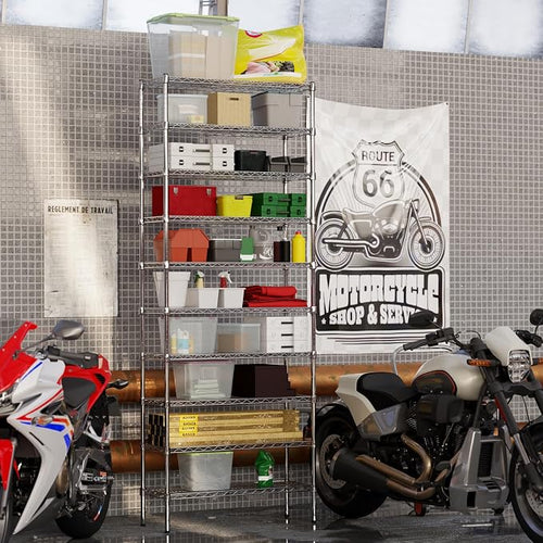 14" Deep x 36" Wide x 96" Height Wire Shelving Kit | 10-Tier | NSF Commercial - Image 2