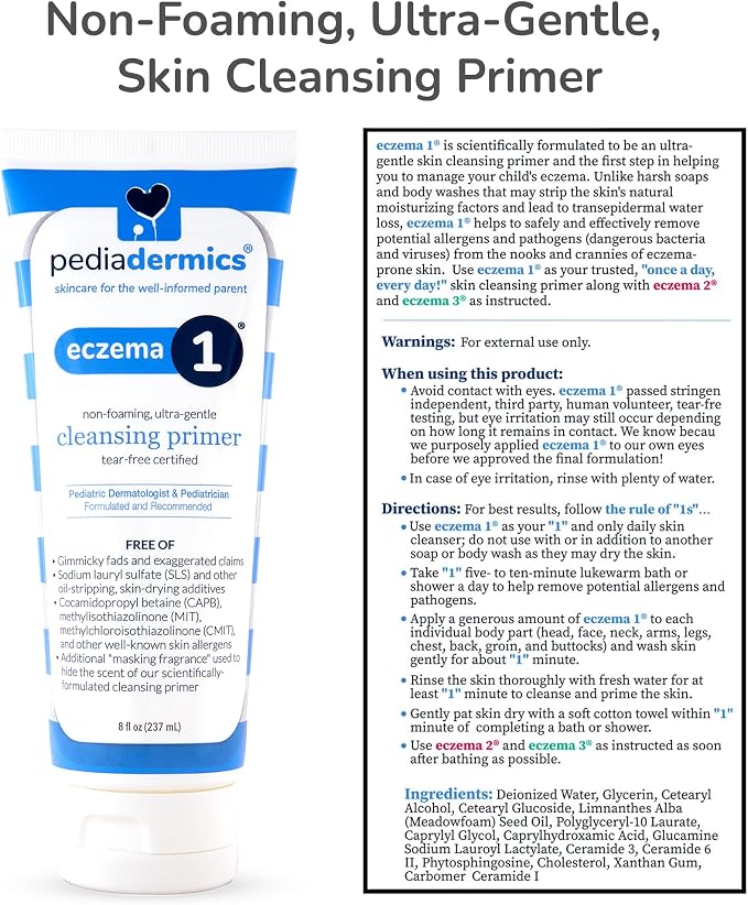 Eczema 1 Ultra-Gentle Cleansing Primer, Kids Body Wash - Image 5