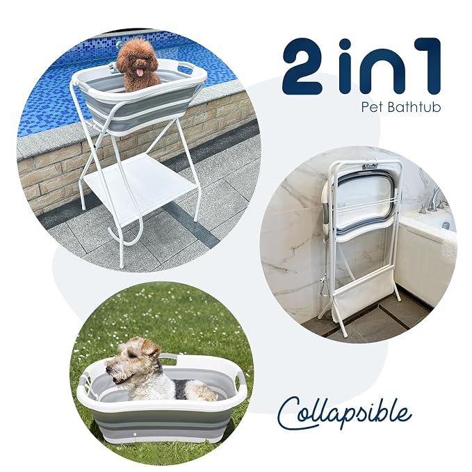 Beberoad 2 in 1 Dog Bath Tub Dog Washing Station - Image 7
