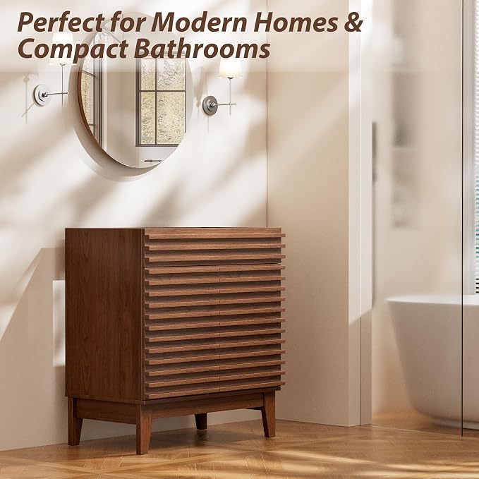 APRILSOUL 30" Bathroom Vanity, Mid-Century Bathroom Vanity Cabinet - Image 4