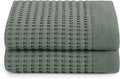 GILDEN TREE Waffle Hand Towels for Bathroom Quick Dry Large Luxury Lint Free by GildenTree