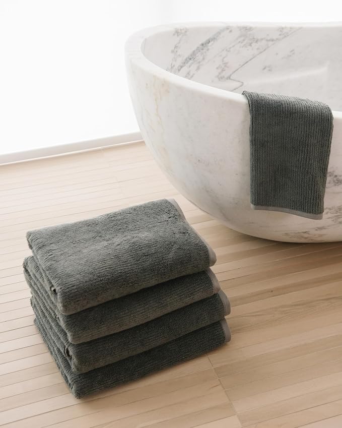 Cozy Earth Ribbed Bath Sheet Set - Image 6
