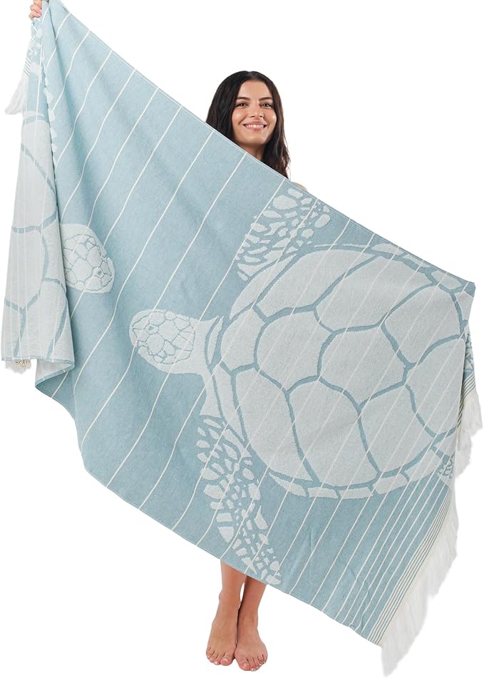 SOFE H&L | LINVIA Foutah Quick Dry Beach Towel Pack of 1 CARETTA - Image 3