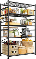 Storage Shelves 5-Tier Large Capacity Metal Shelving by Durayloly