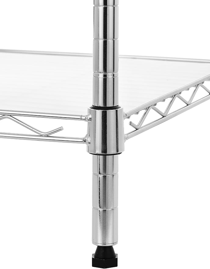 Finnhomy 6-Tier Wire Shelving Unit Adjustable Steel Wire Rack Shelving 6 - Image 8