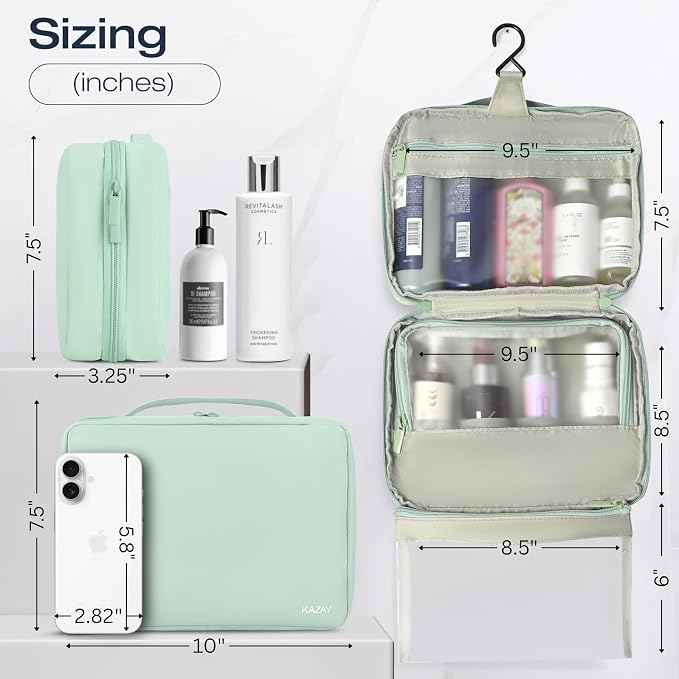 KAZAY Hanging Toiletry Bag - Image 2
