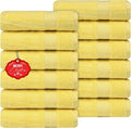 Ample Decor Hand Towel 18 X 28 Inch Pack of 12 600 GSM 100% Cotton, Oeko Tex by AmpleDecor