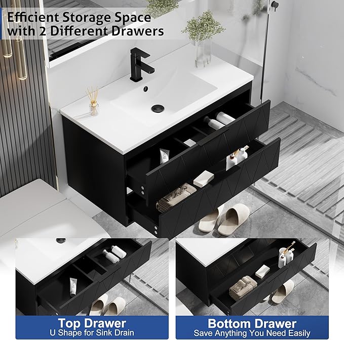 eclife 36" Bathroom Vanities Cabinet - Image 4