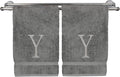 Monogrammed Hand Towel, Personalized Initial Gift, Extra Absorbent 100% Turkish by BareCotton