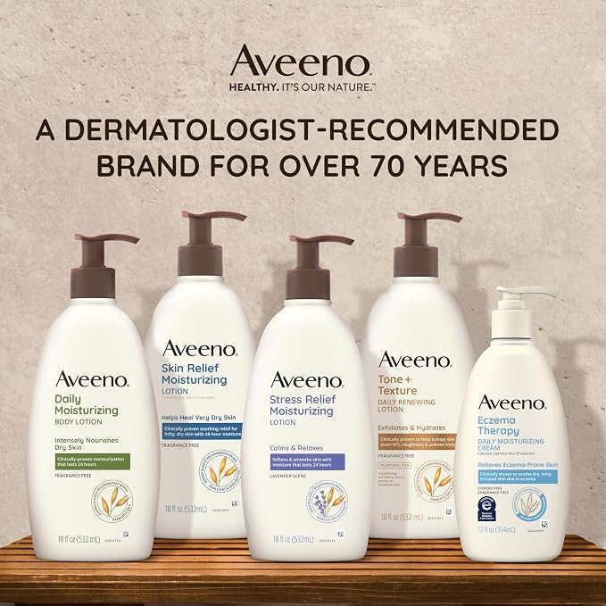 Aveeno Stress Relief Moisturizing Body Lotion 33 Fl Oz, Lavender Scent - Image 8