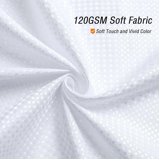 Gibelle Small Stall Shower Curtain 36 x 72, Narrow Half Waffle Weave Textured - Image 2