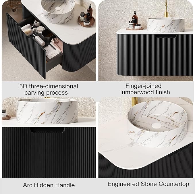 30 Inch Floating Bathroom Vanity - Image 3