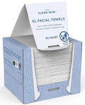 Dry Face Towels 50 Count | 10" x 11.5" Extra Large Disposable Dry Wipes | by Unknown