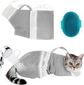 Cat Bag for Bathing Set with Cat Grooming Washing Bag Adjustable Pet Shower by AMEAMI