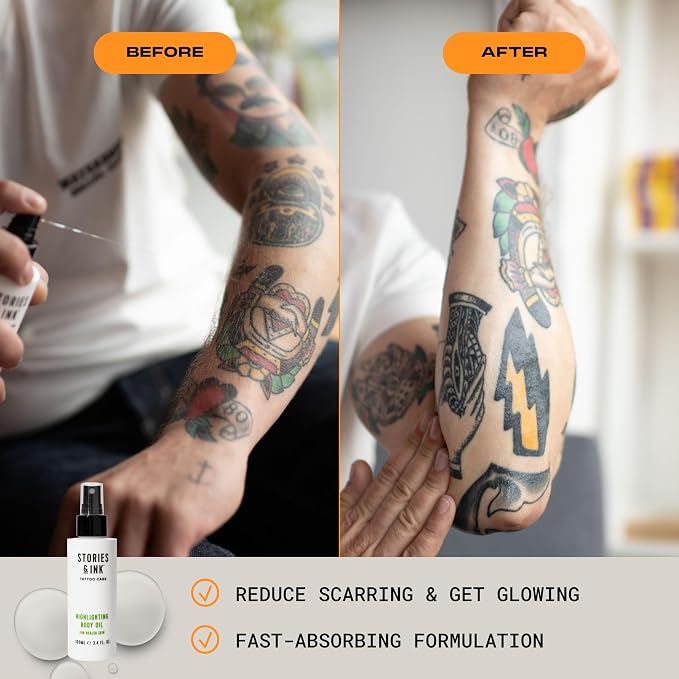Stories & Ink Tattoo Care | HIGHLIGHTING BODY OIL - Image 5