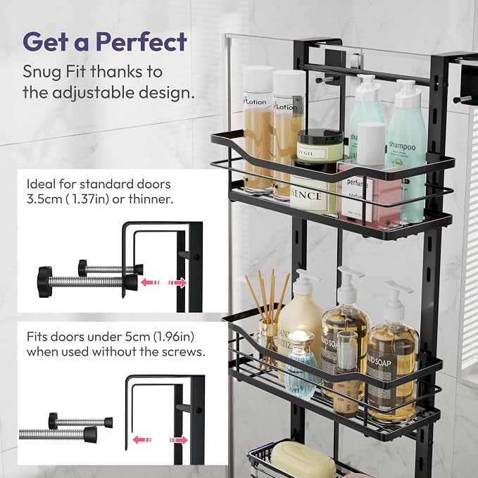 SWTYMIKI Over the Door Shower Caddy - Image 4