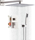 Shower Faucet Set, Rainfall Shower System Complete Wall Mounted by LCEVCGK