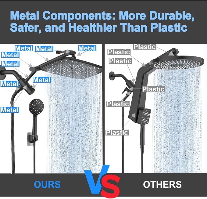 Veken 11.8" Rain Shower Head - Image 6