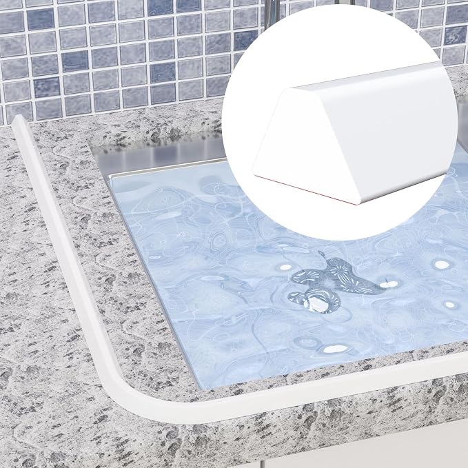39 Inch Collapsible Shower Water Dam, Shower Threshold Water Dam Shower Barrier - Image 5
