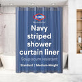 CLOROX Shower Curtain Liner, Premium Striped Medium-Weight Durable Waterproof by MainstreamInternational