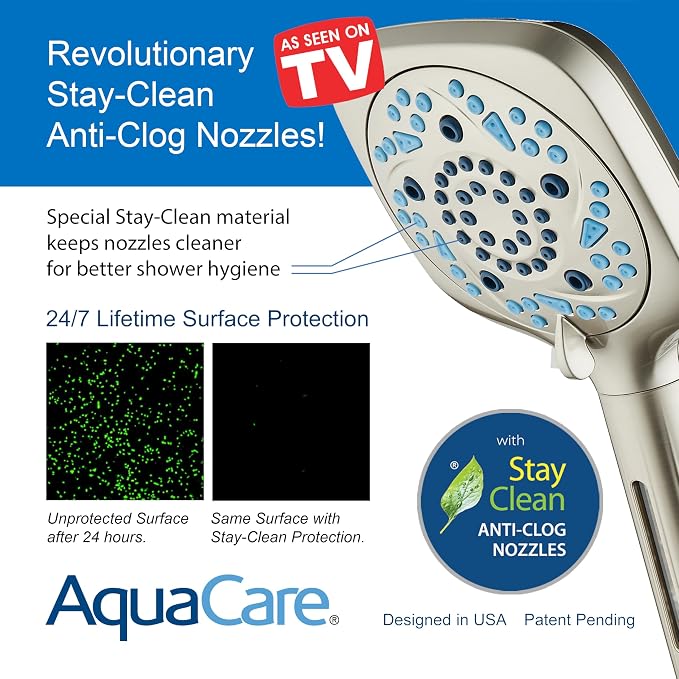 6-way High Pressure 82 Spray Mode Filtered Showerhead Combo - Image 8