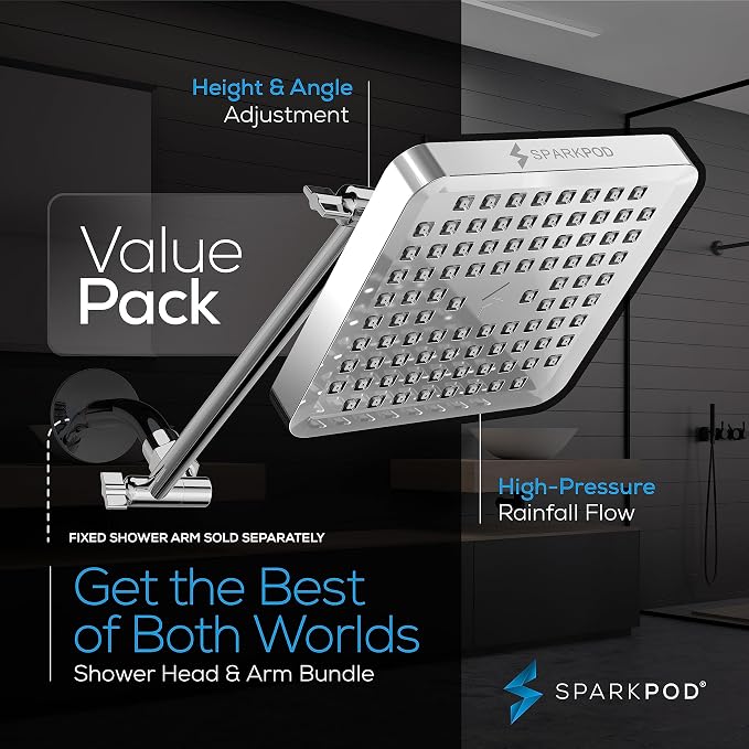 SparkPod Square Rain Shower Head - Image 3