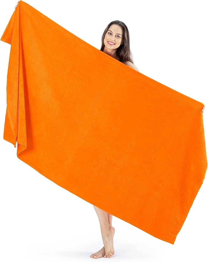 SALBAKOS 100% Turkish Cotton Jumbo Bath Sheet Towel Oversized 40x80 inch | by SALBAKOS