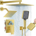 Shower Faucet Set, Brushed Gold by Woindo