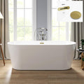 FerdY 67" Shangri-La Elite, Acrylic Freestanding Bathtub, Modern & Contemporary by FerdY