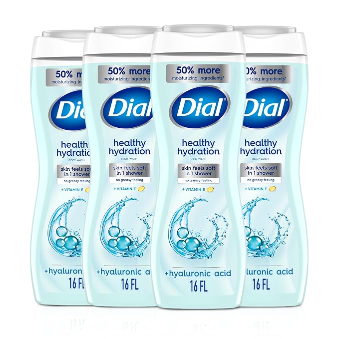 Dial Body Wash, Healthy Hydration, Hyaluronic Acid + Vitamin E, 16 fl oz by DialSoap