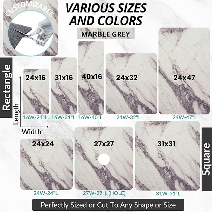 Extra Large Square Shower Mat Non Slip - Image 6