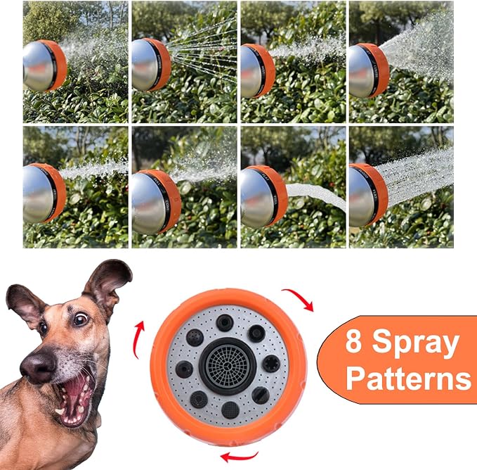 Dog Washing Hose Attachment, 8-in-1 Sprayer Hose Nozzle - Image 3