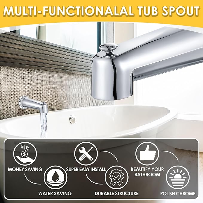 Enhon 7 Inch Slip on Tub Spout - Image 6