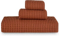 sea me at home Waffle Bath Sheet Set, 100% Turkish Cotton, Includes 1 Bath Sheet by seameathome