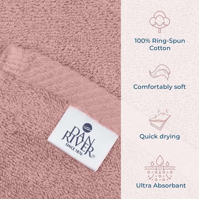 DAN RIVER Pack of 1 Bath Sheet 40x80 Inches, Oversized Towels - Image 3