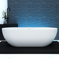 69'' Freestanding Tubs Bathtub Solid Surface Resin Stone Bathtubs soaker Tubs by MEDUNJESS