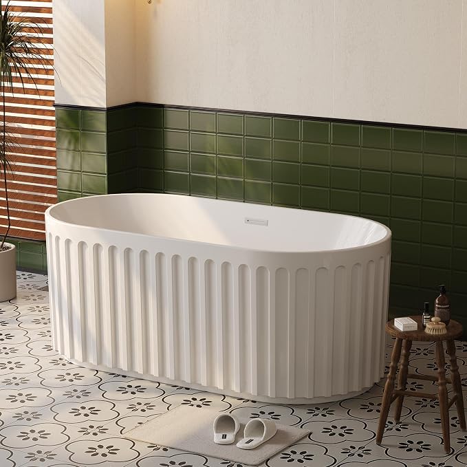 67 Inch Acrylic Freestanding Bathtub by Unknown