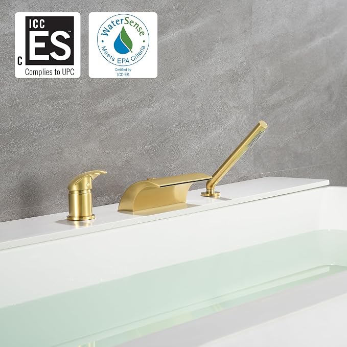 sumerain 3 Hole Roman Tub Faucet - Image 2