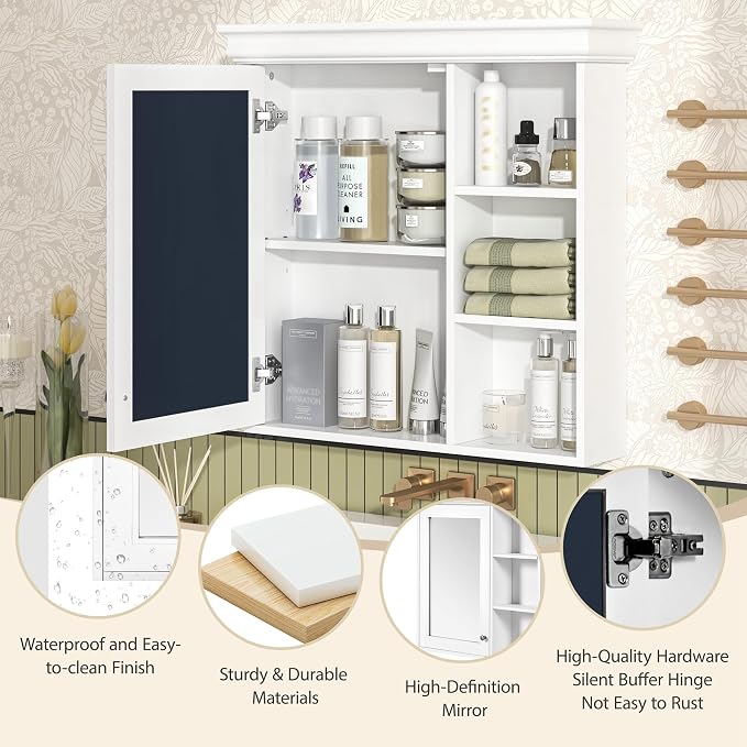 30'' x 28'' Bathroom Medicine Cabinet - Image 5