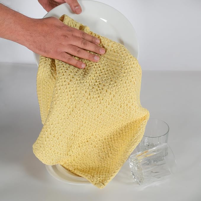 Native Fab 4-Pack Premium Waffle Kitchen Towels - Image 4