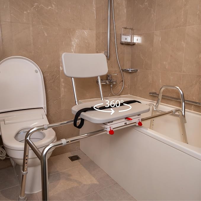 Eagle Health Supplies Sliding Shower Chair Tub Transfer Bench - Image 5