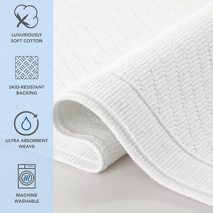 Arkwright 2 Piece 100% Cotton Bathroom Rug Set - Image 3