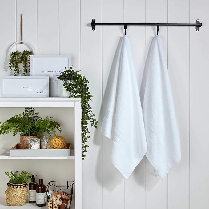 Christy Supreme Hygro 6 Piece Towel Set | White | 100% Luxury Supima Cotton | - Image 6