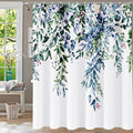 Shower Curtain, Watercolor Green Leaf Shower Curtain Sets Waterproof Plant by YiarTaan