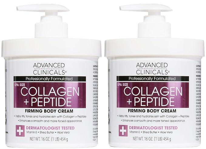 Advanced Clinicals Collagen Peptides Body Lotion & Face Moisturizer | Peptide by AdvancedClinicals