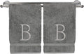 Monogrammed Hand Towel, Personalized Initial Gift, Extra Absorbent 100% Turkish by BareCotton