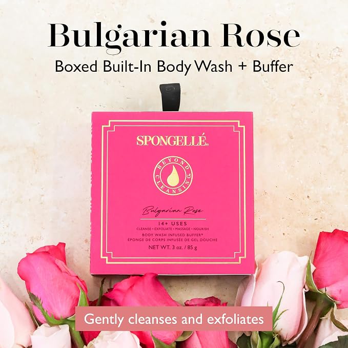 Spongelle Bulgarian Rose Wild Flower Buffer Body Scrubber - Image 2