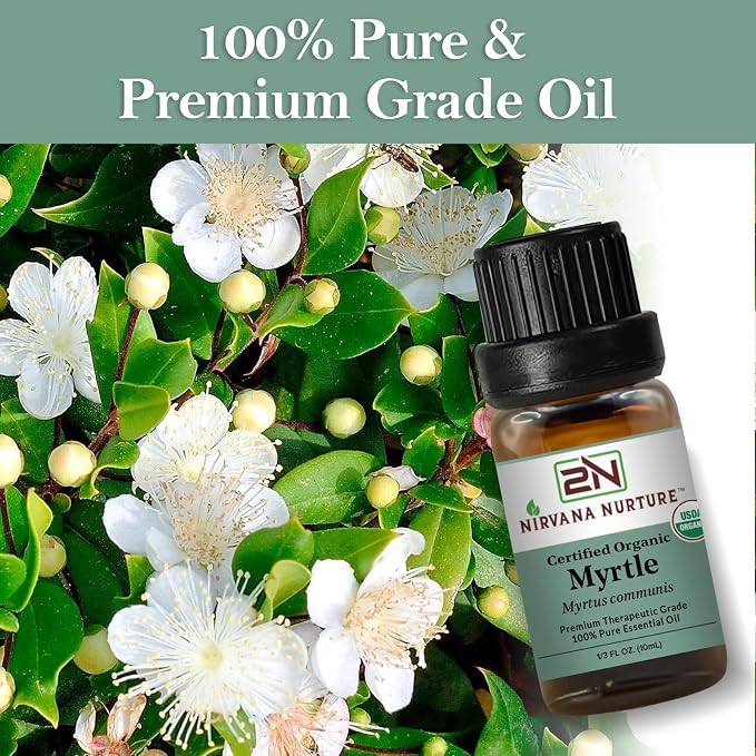 Myrtle Essential Oil USDA Certified Organic, 100% Pure Natural Premium Grade - Image 6