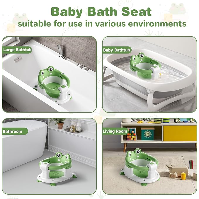 Baby Bath Seat for Babies 6 Months & up Non-Slip Toddler Bath Seats for Sitting - Image 4