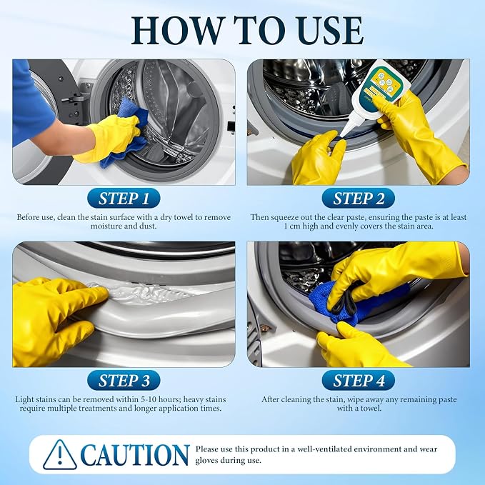 Deep Cleaning Gel – Home Stain Cleaner Gel, Washing Machine Grout Cleaner - Image 3
